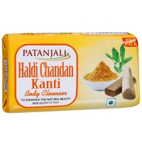 Мыло с куркумой и сандалом Патанджали (Haldi Chandan Kanti Patanjali)